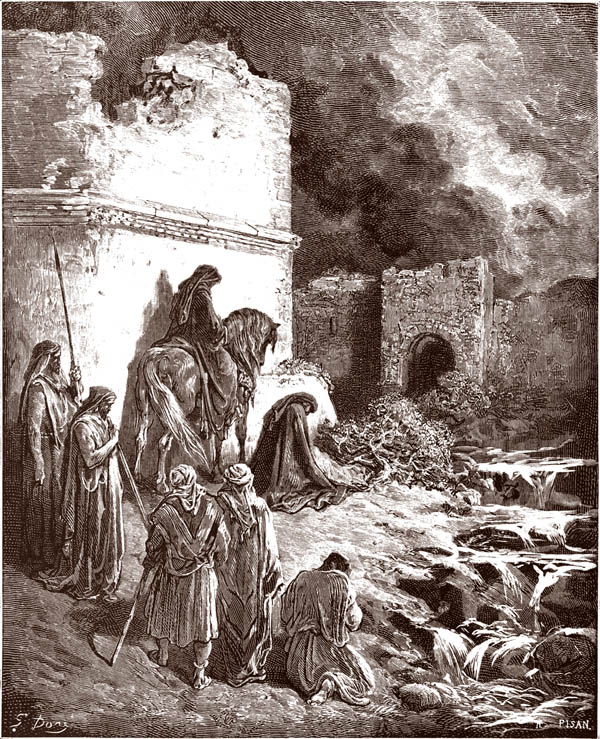 NEEMIA ISPEZIONA LE MURA DISTRUTTE DI GERUSALEMME neemia 2,17